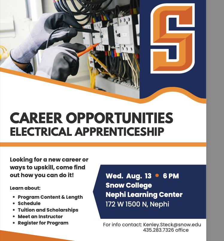 Snow College Career Opportunity