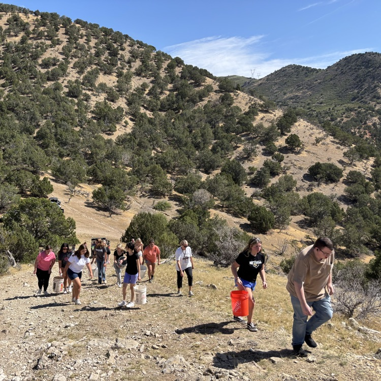 hiking to the J
