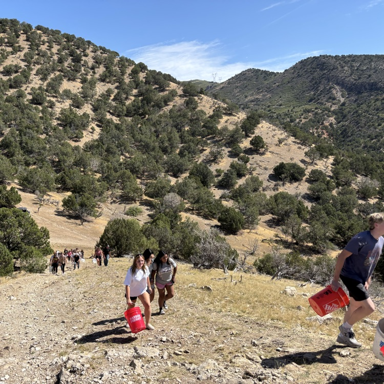 hiking to the J