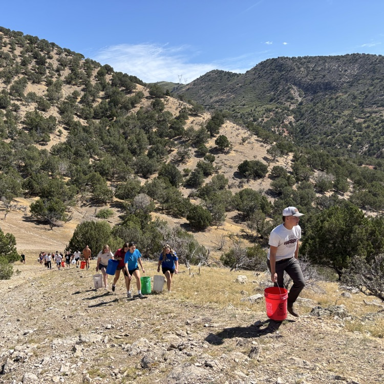 hiking to the J