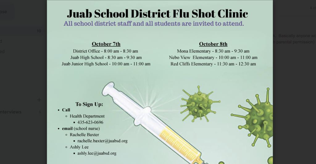 JSD Flu Shot Clinic