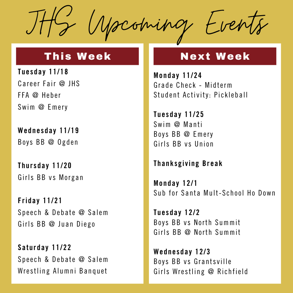 Nov 17 - Upcoming Events