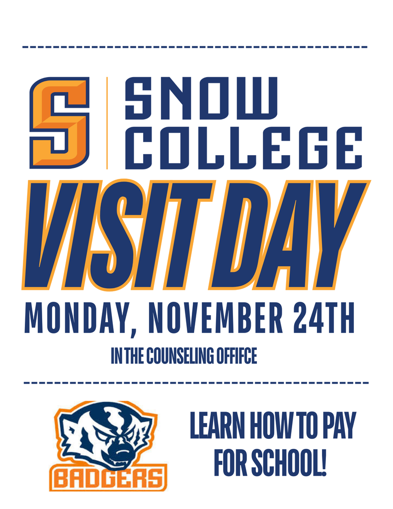 Upcoming Snow College Visit