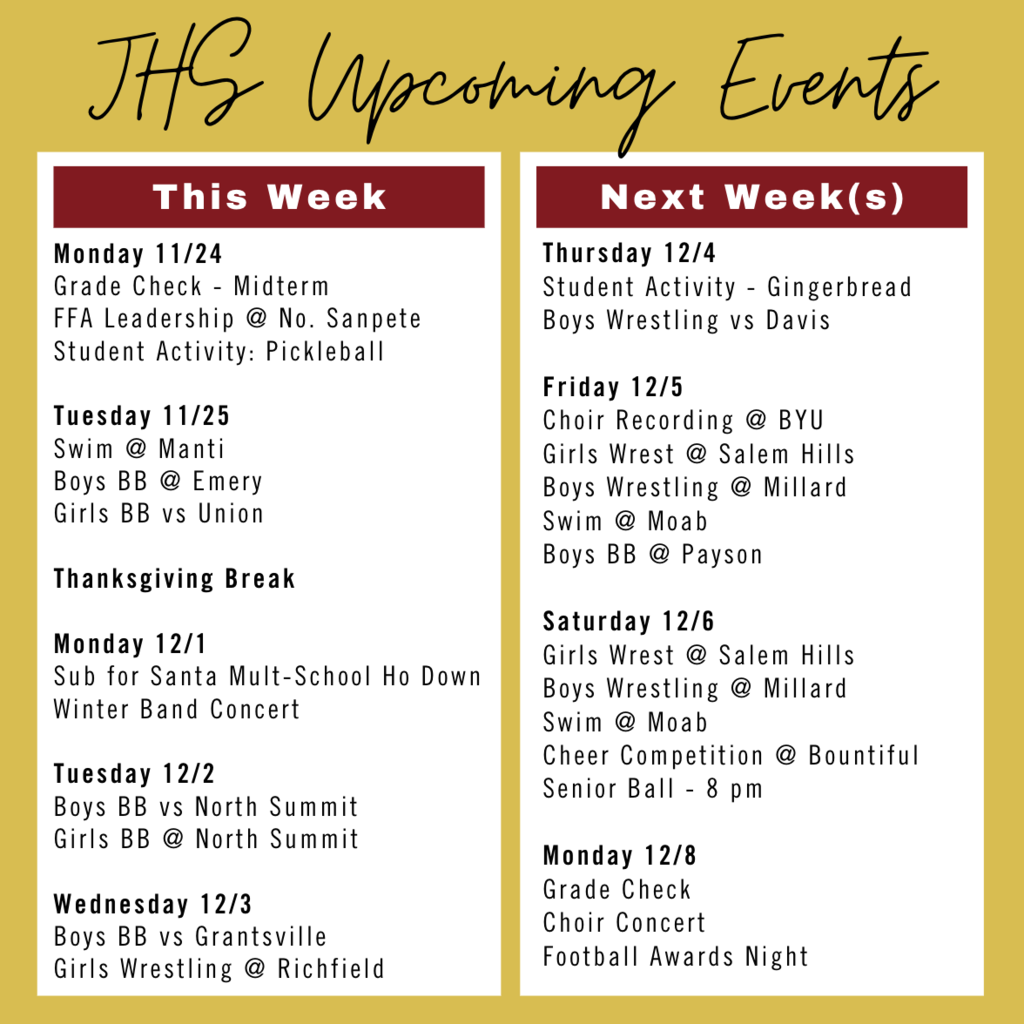 Upcoming Events - 11/24