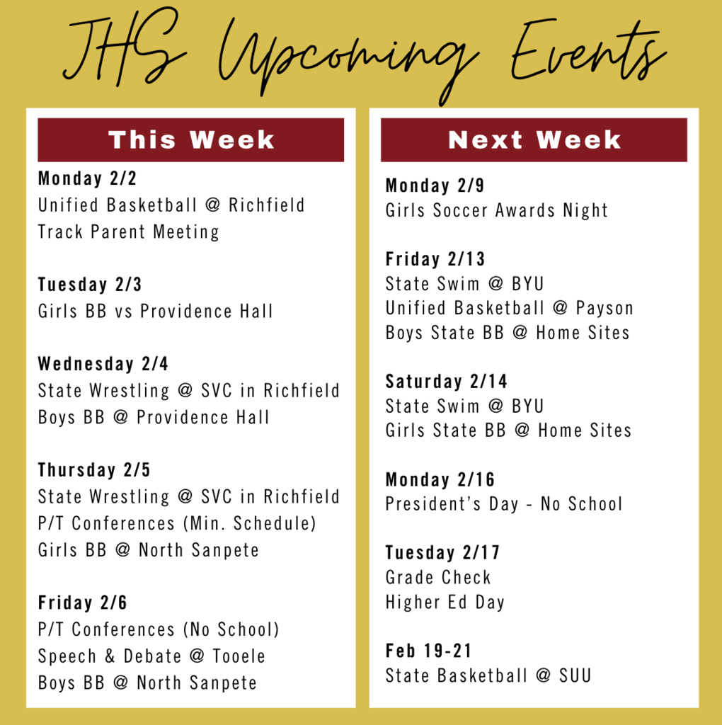 2/2/26 - Upcoming Events