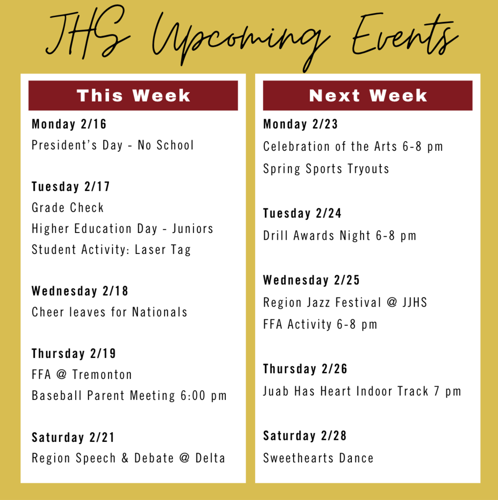 2/17 - Upcoming Events
