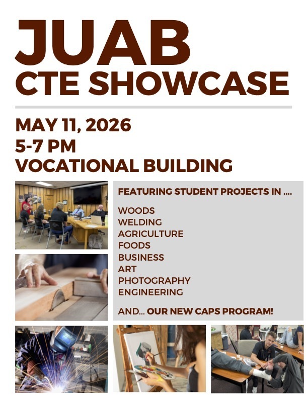 Please join us for the annual CTE Showcase will be Monday, May 11.