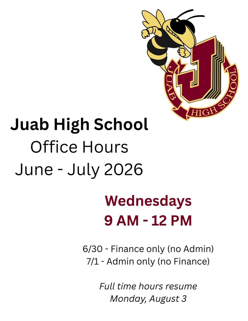 JHS summer hours 2026