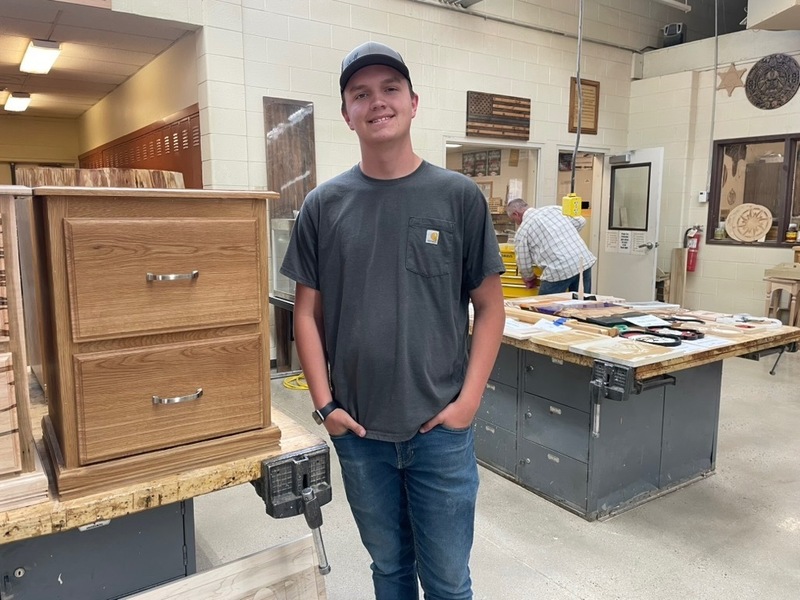 Casen Hall presents a handcrafted nightstand built from scratch using woodworking techniques and detailed finishing work.