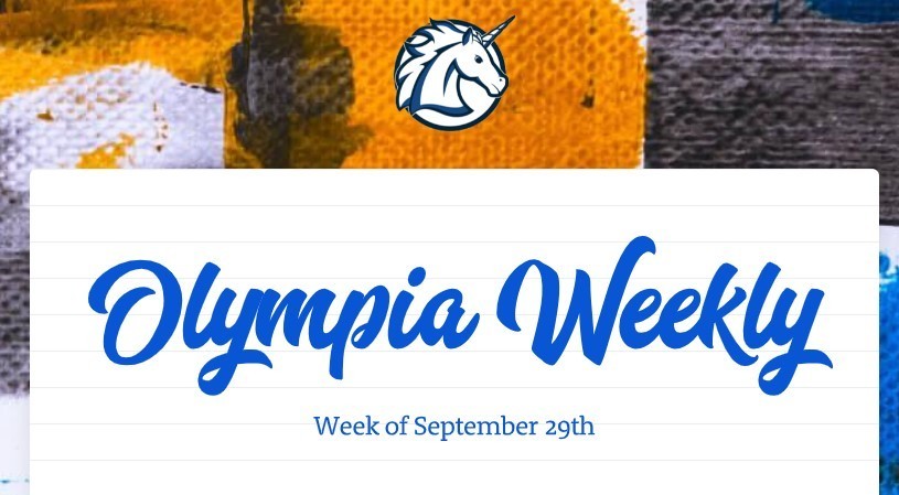 Weekly Newsletter Sept 29th