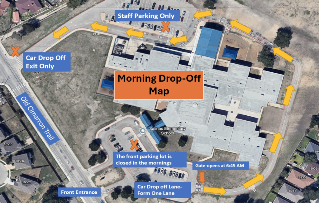 Morning Drop Off Map