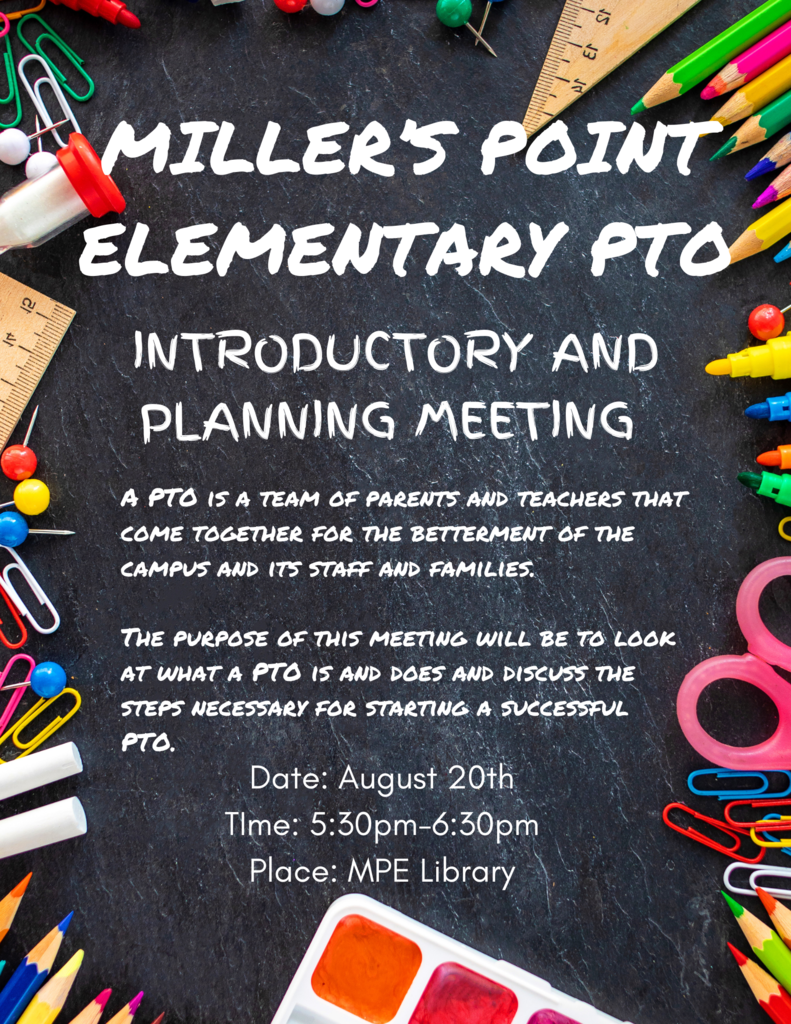 Please join us to begin planning for the MPE PTO!