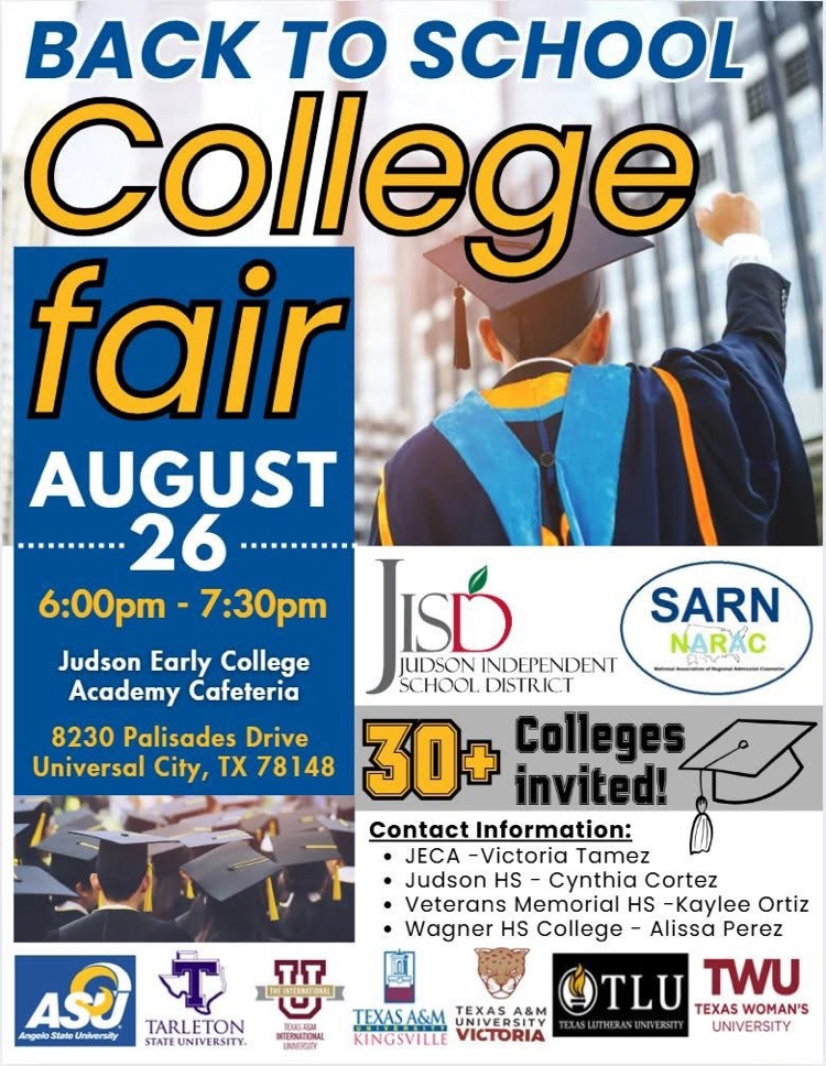 BACK TO SCHOOL COLLEGE FAIR