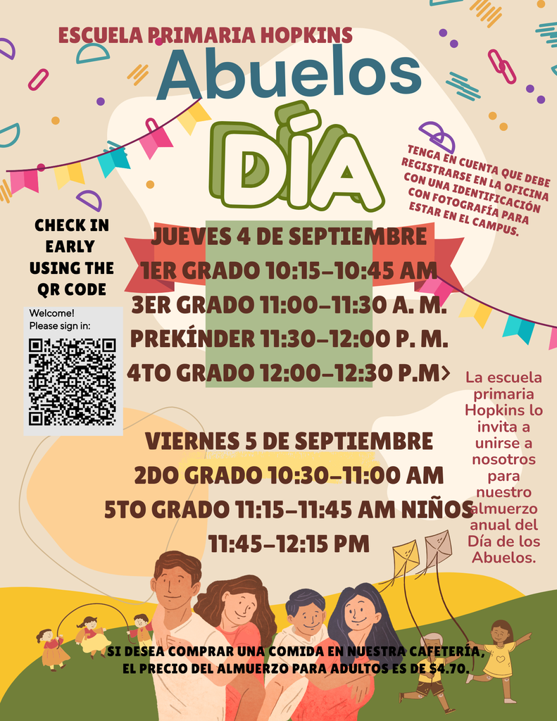 4th Grade left off of flyer. My apologies!