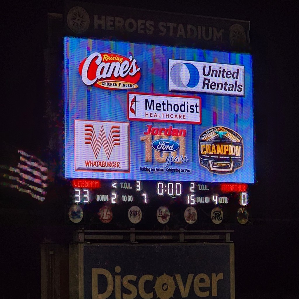 football scoreboard
