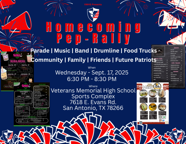 community pep rally flyer