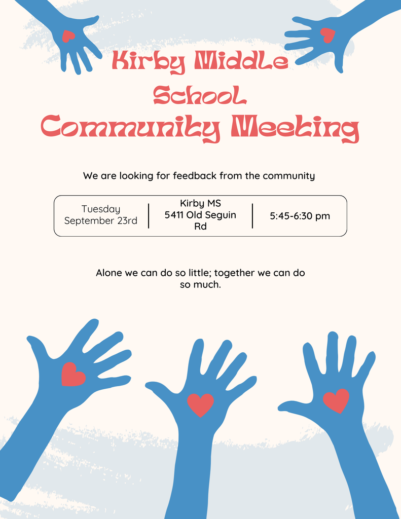 Flyer with meeting location and time