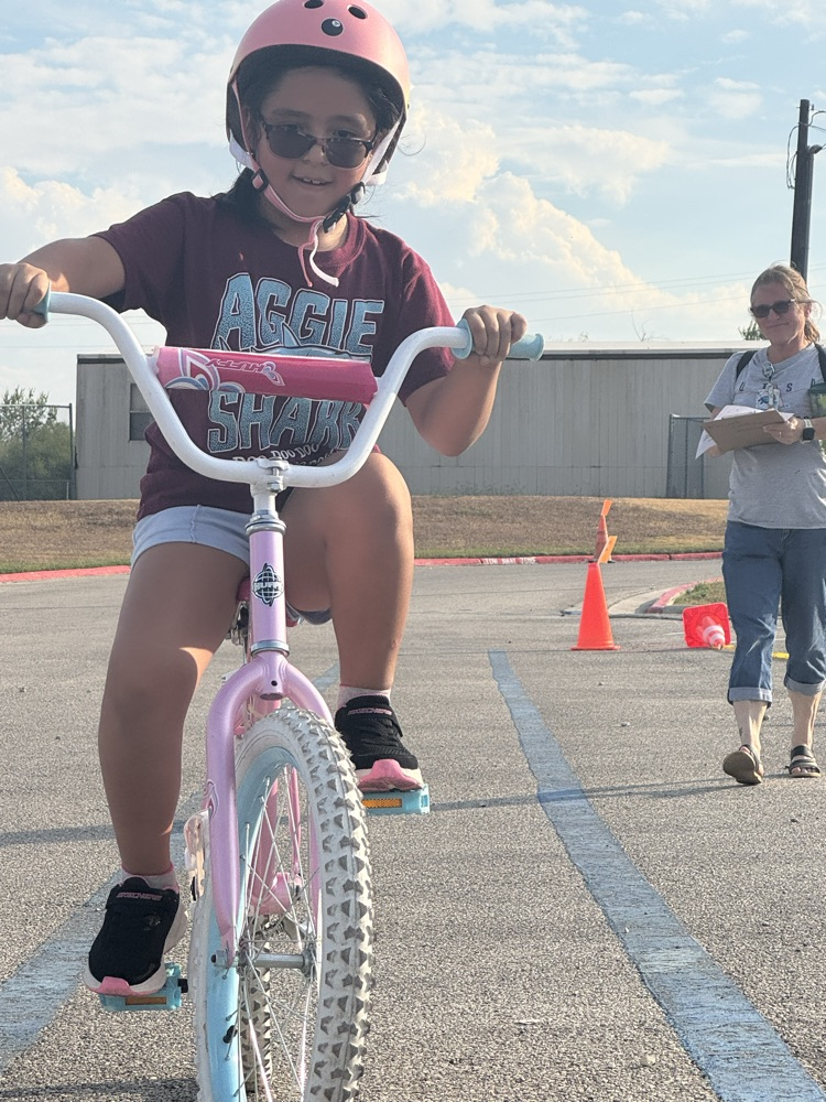 student on bike