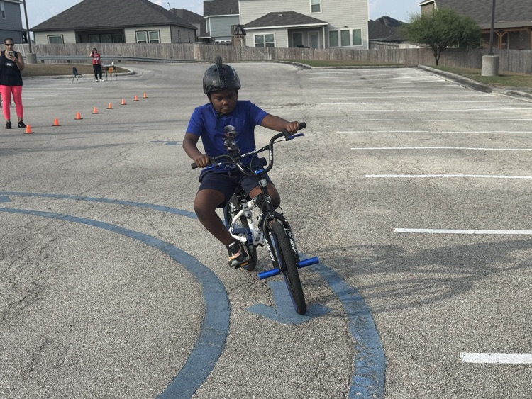student on bike