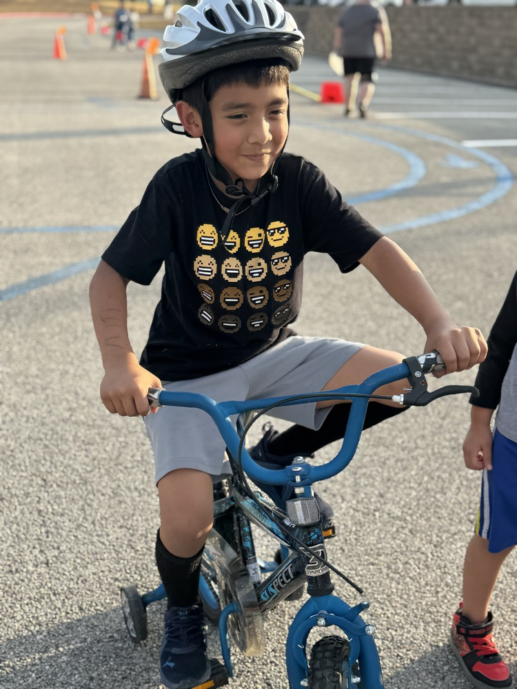 student on bike