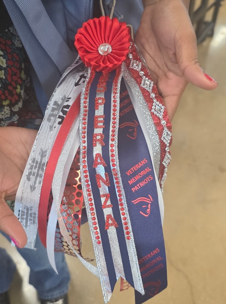 Homecoming mum in school colors