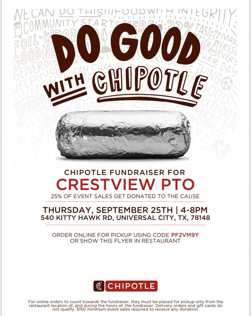Join us at Chipotle!