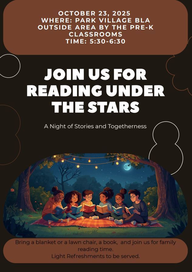 Reading under the stars October 23rd