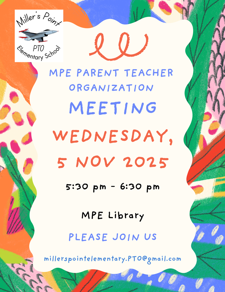 MPE PTO Meeting today at 5:30pm in MPE Library!