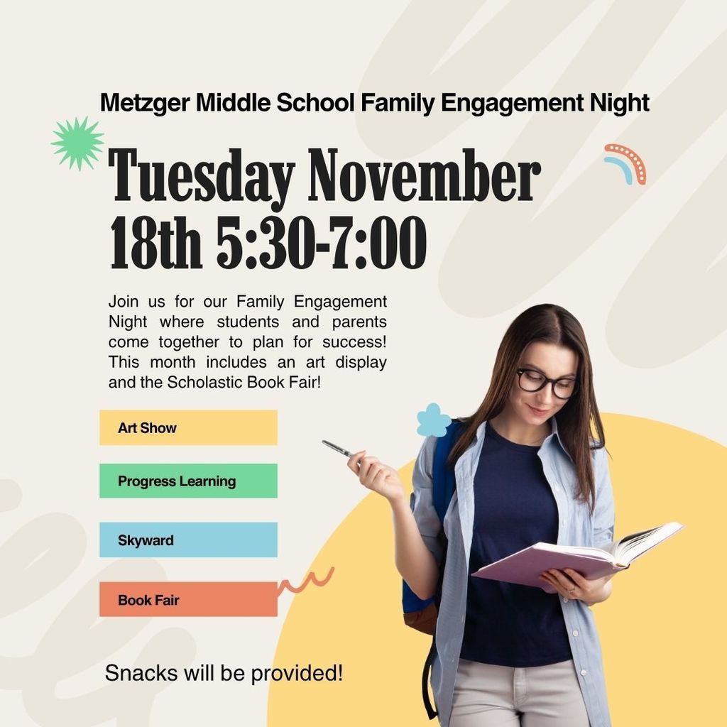 Family Engagement Night - Tuesday November 18th, 5:30 - 7:00 pm