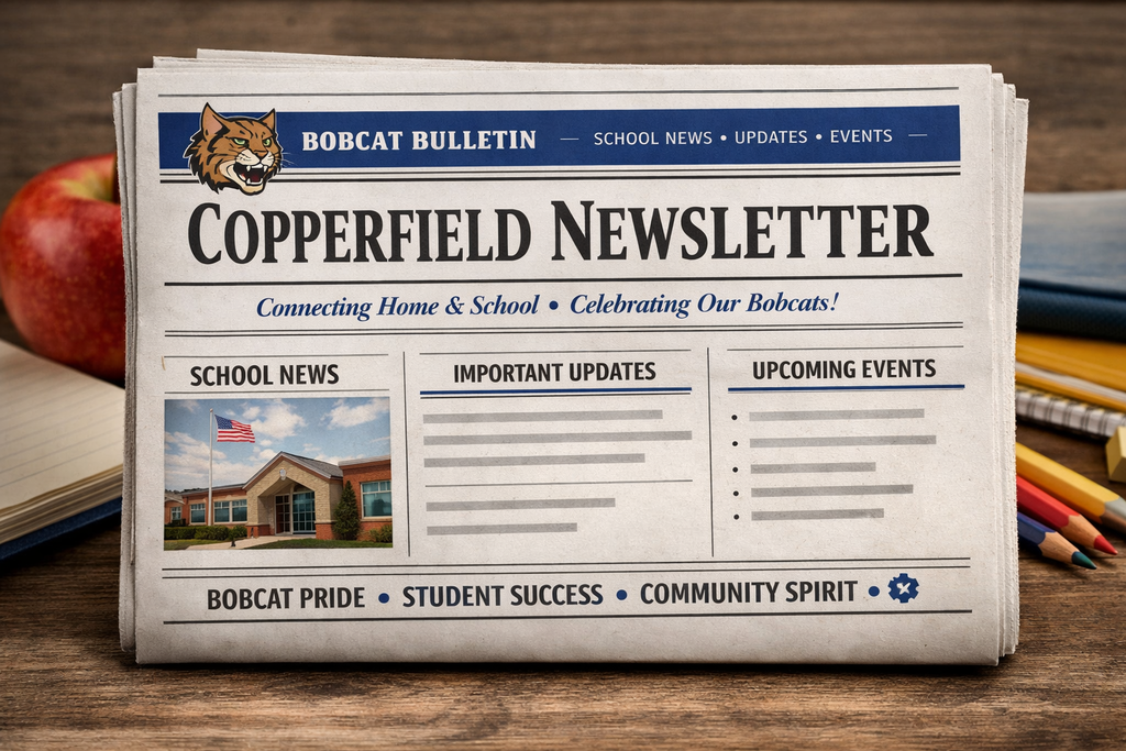 COPPERFIELD Parent Newsletter 1/19 - 1/23