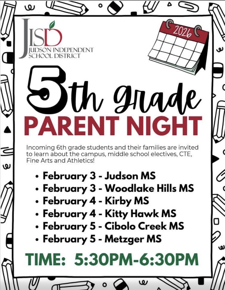 5th grade Parent night for middle school