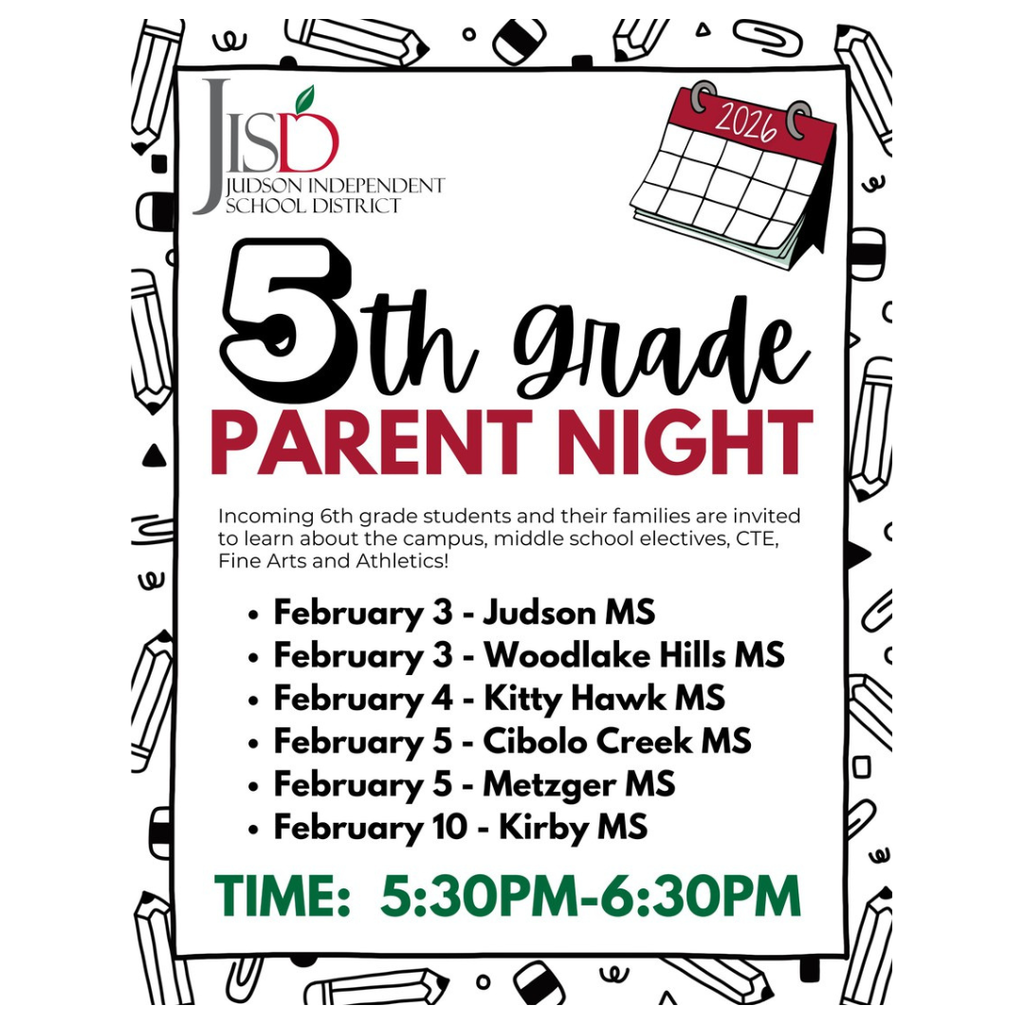 5th grade parent night