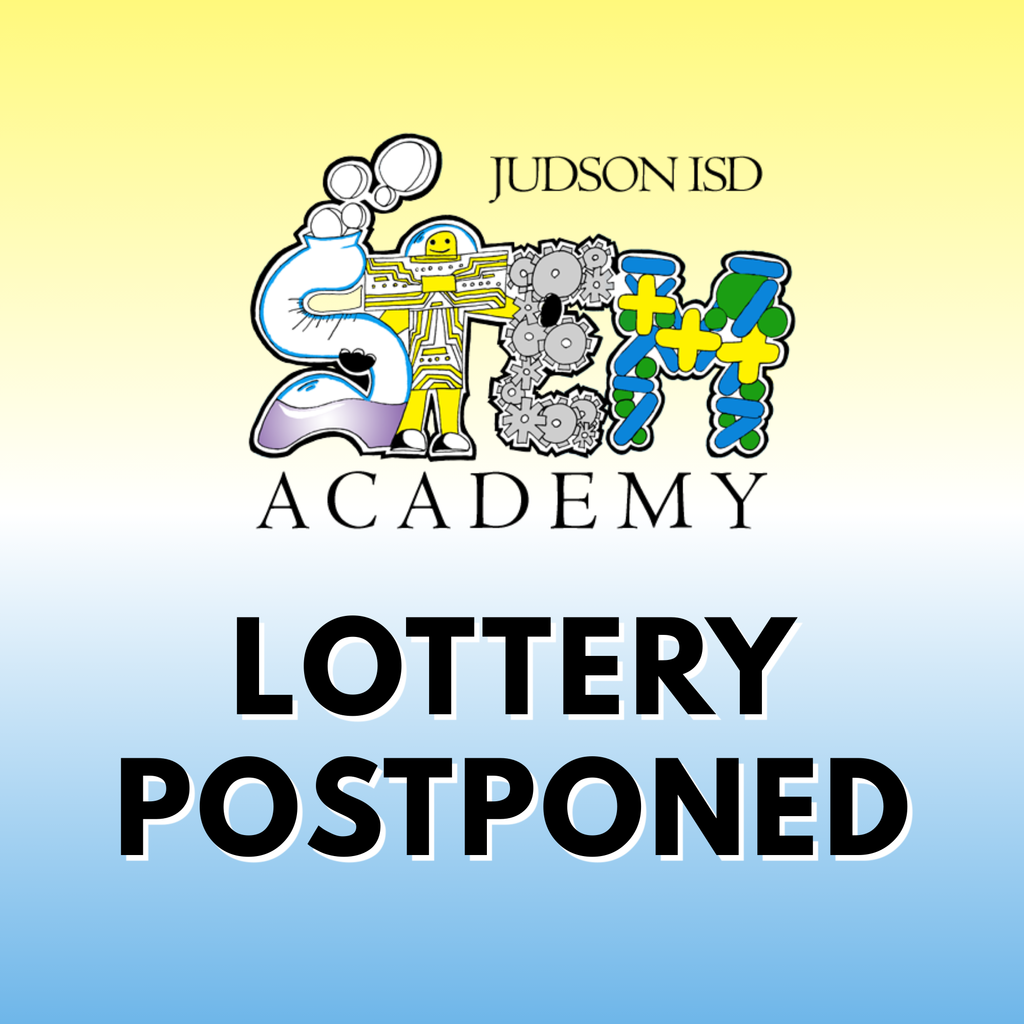 JSTEM Logo with Lottery Postponed Text