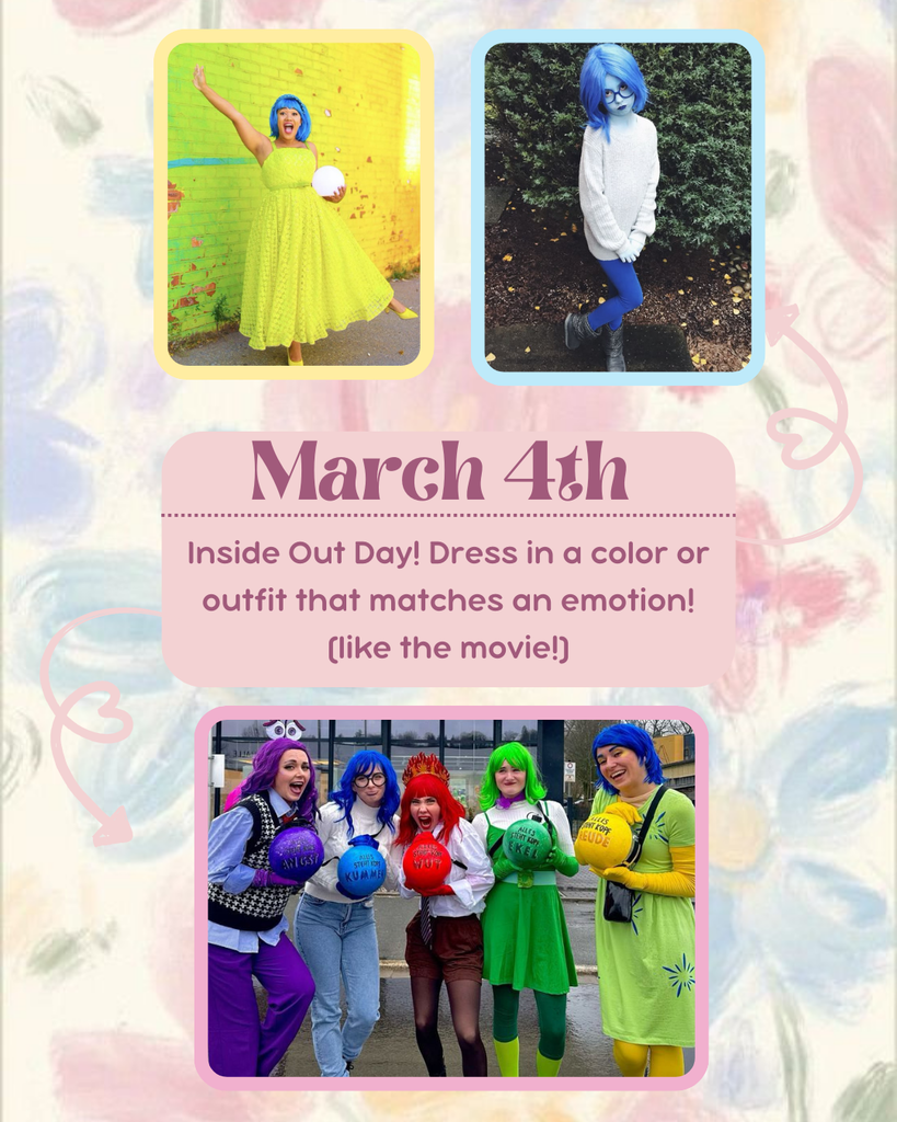 March 4 spirit day flyer for Inside Out Day