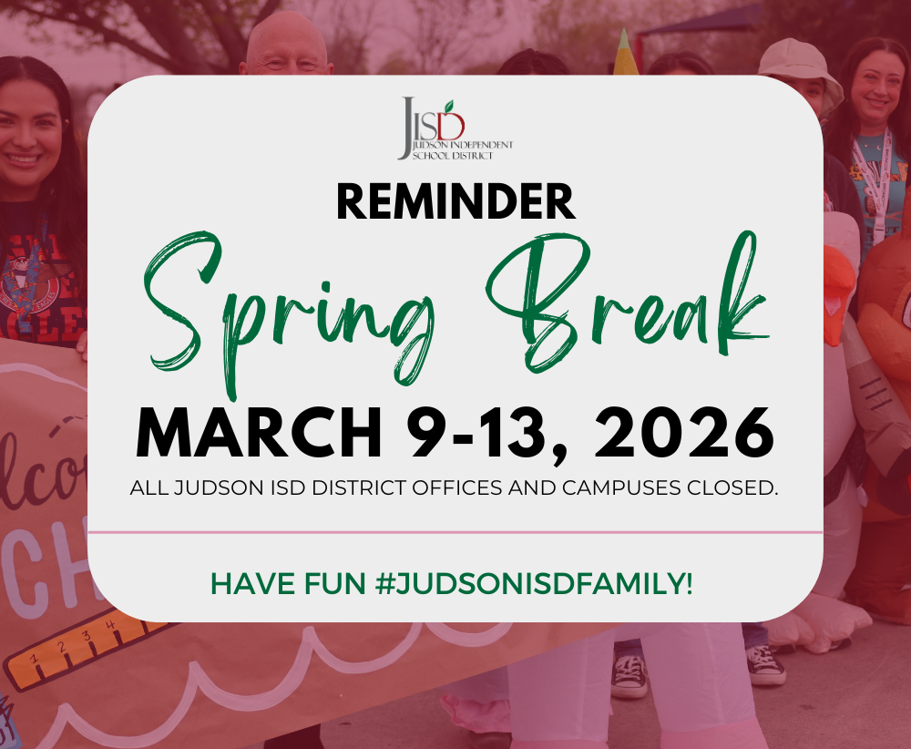 Spring Break Reminder Graphic