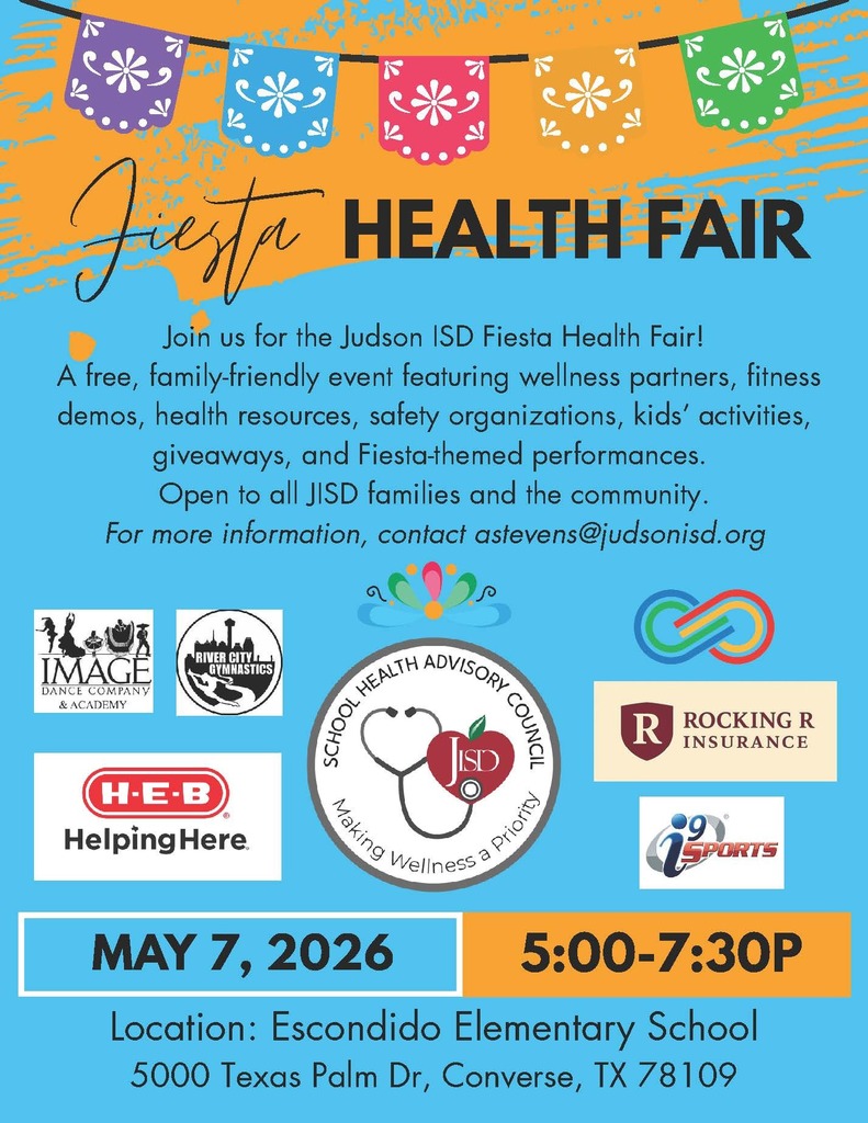 Flyer with Information about the Fiesta Themed Health Fair
