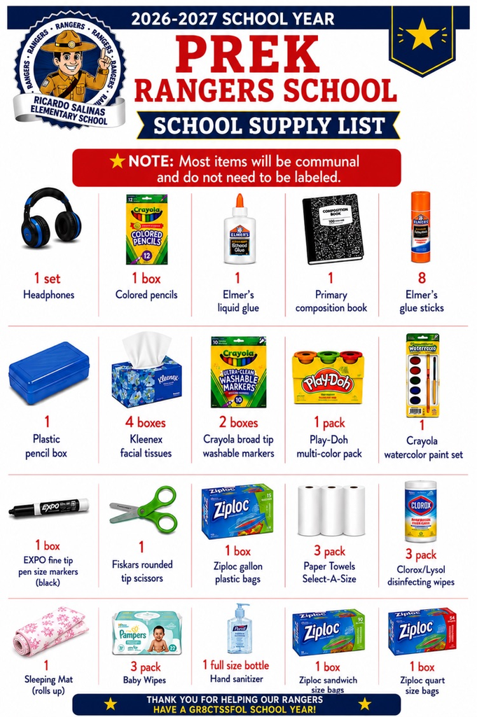 supply lists 