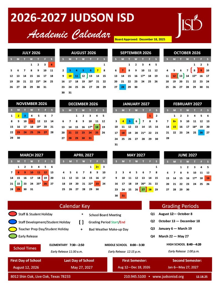 26-27 calendar