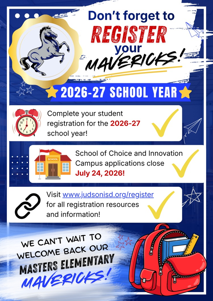 white and blue flyer with words about registration 