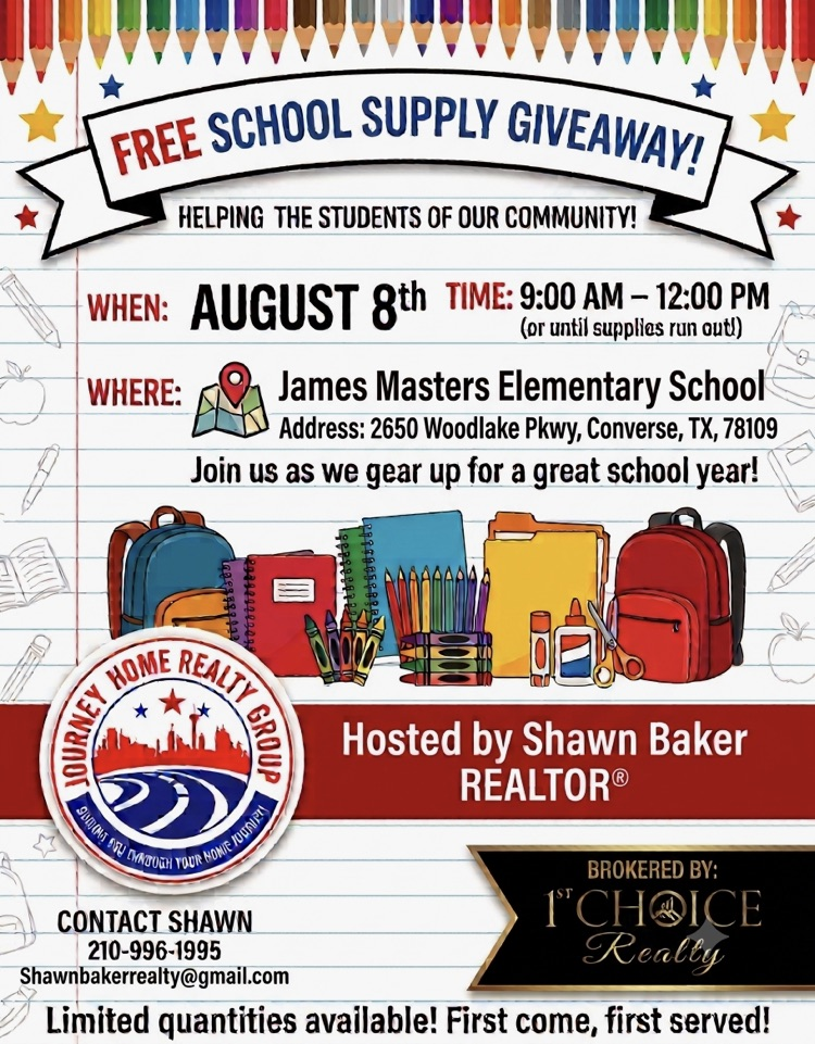 flyer with information about school event