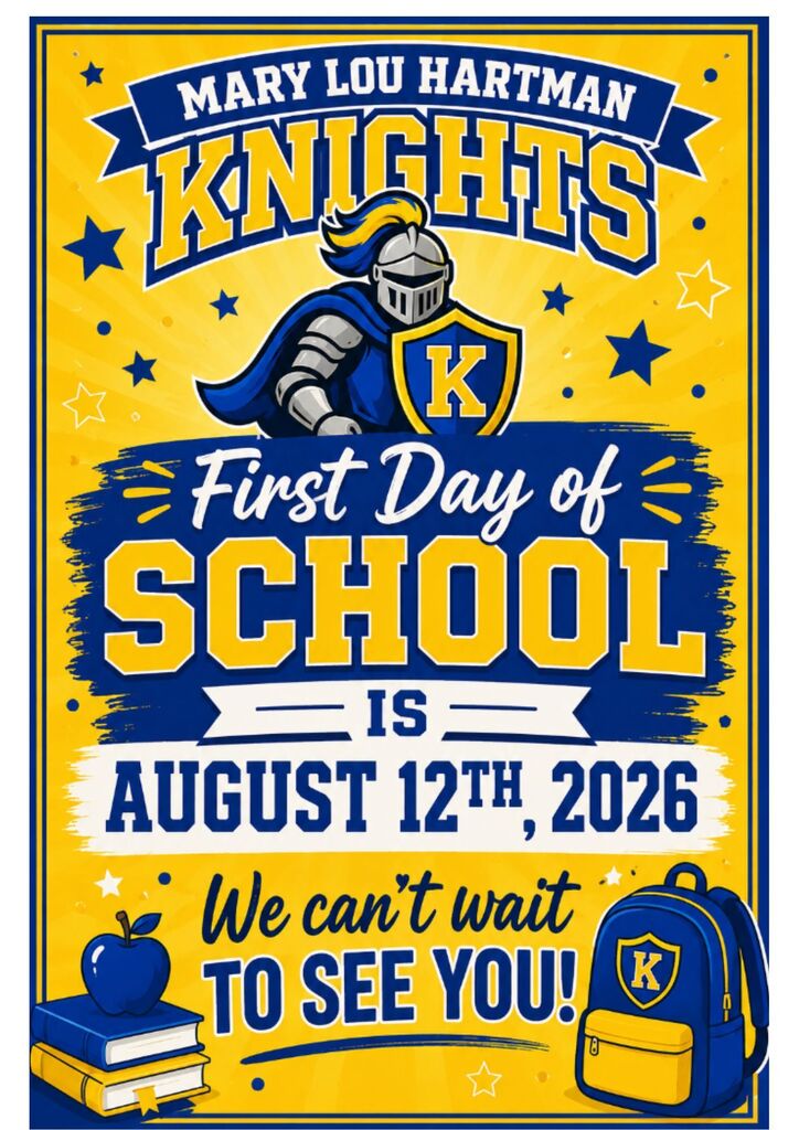 First Day of School is August 12th.