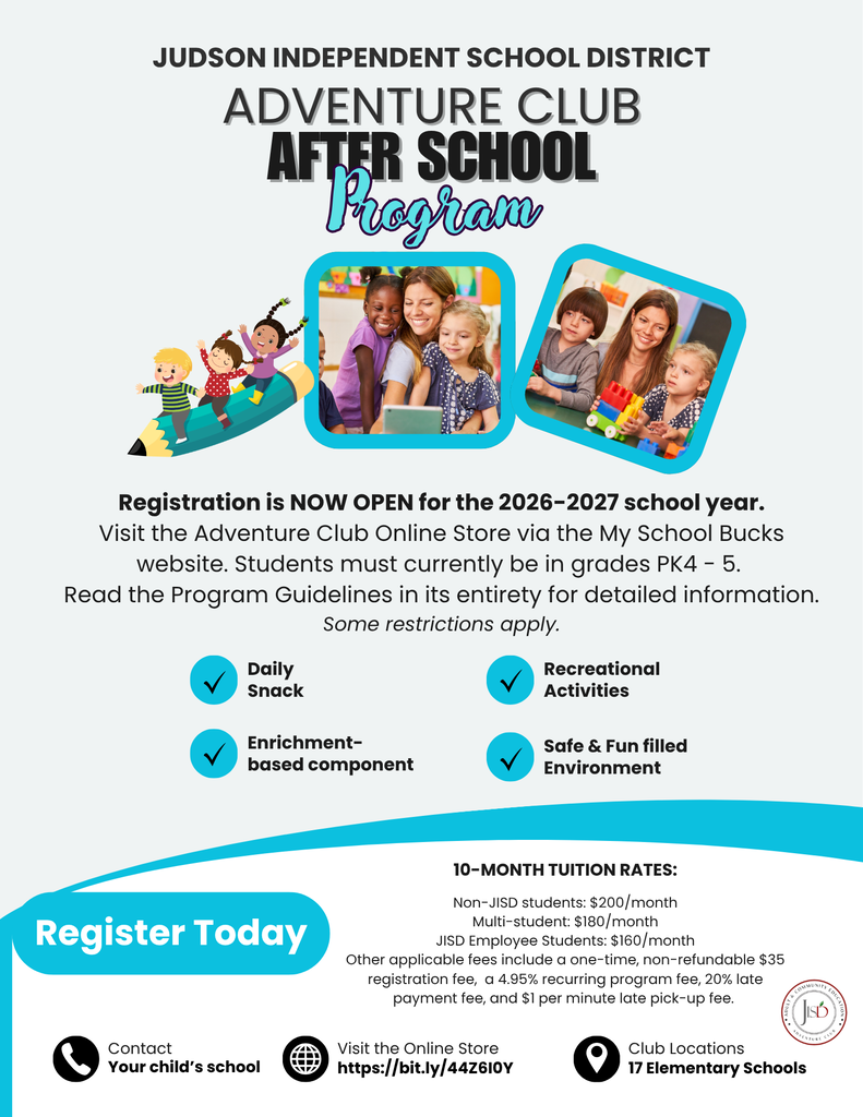 Adventure Club Registration Open
