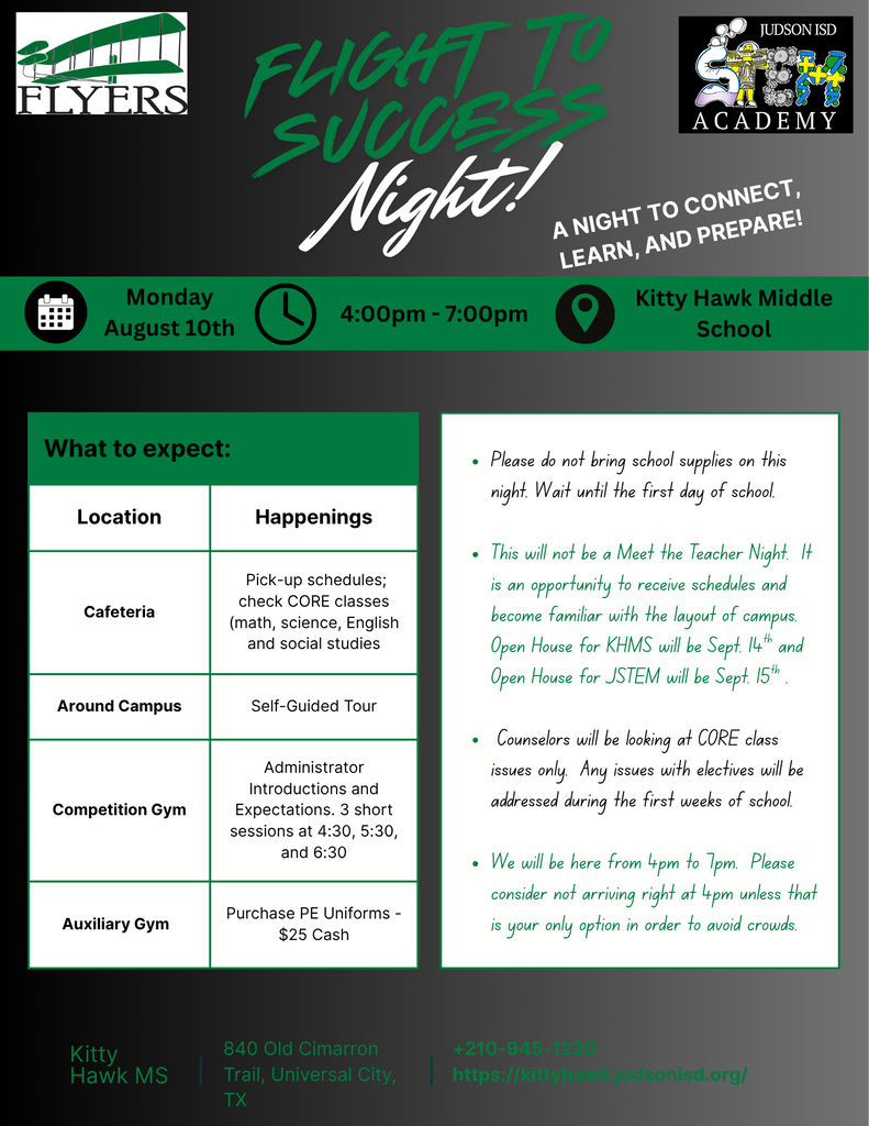 Flight to Success Night!