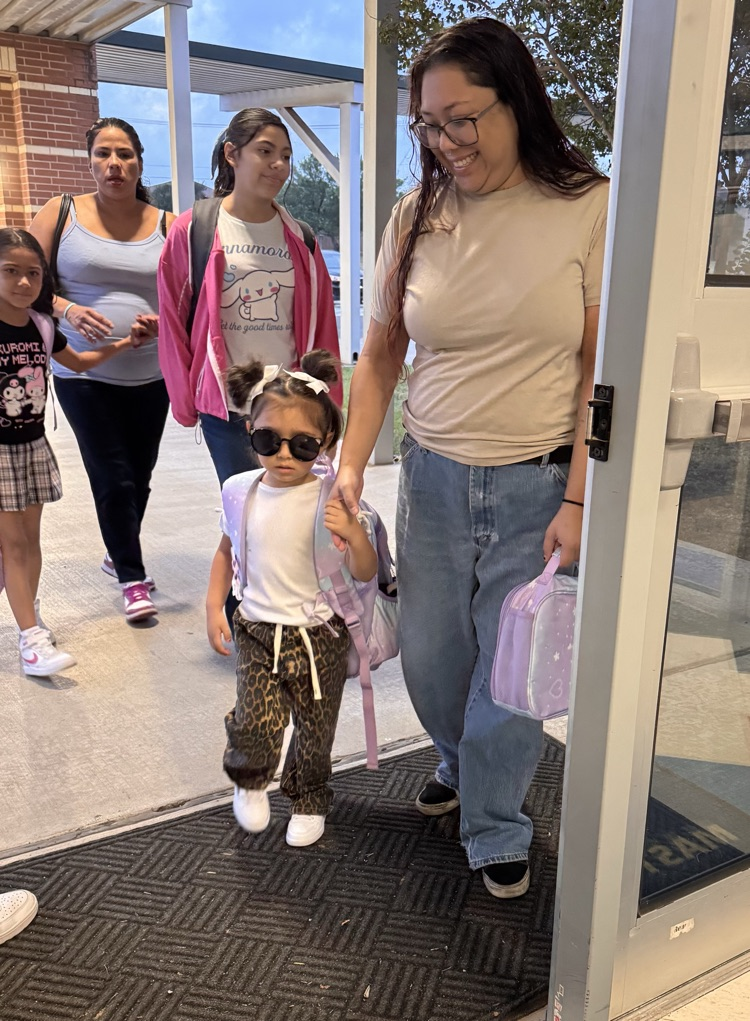student with mom