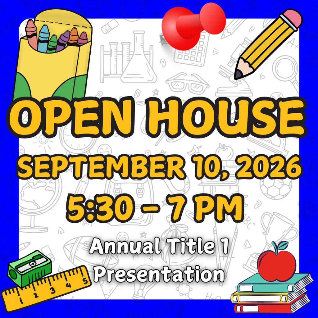 Open House September 10, 2026, 5:30-7pm