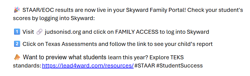 STAAR Scores
