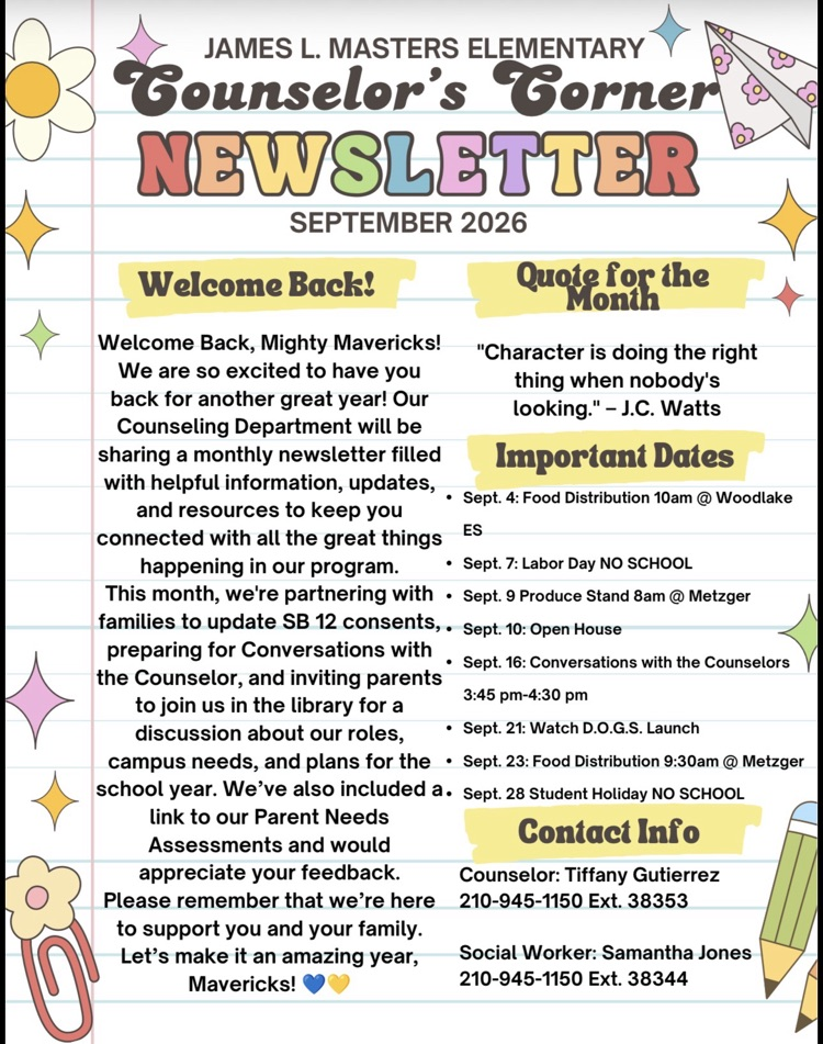 counselors newsletter