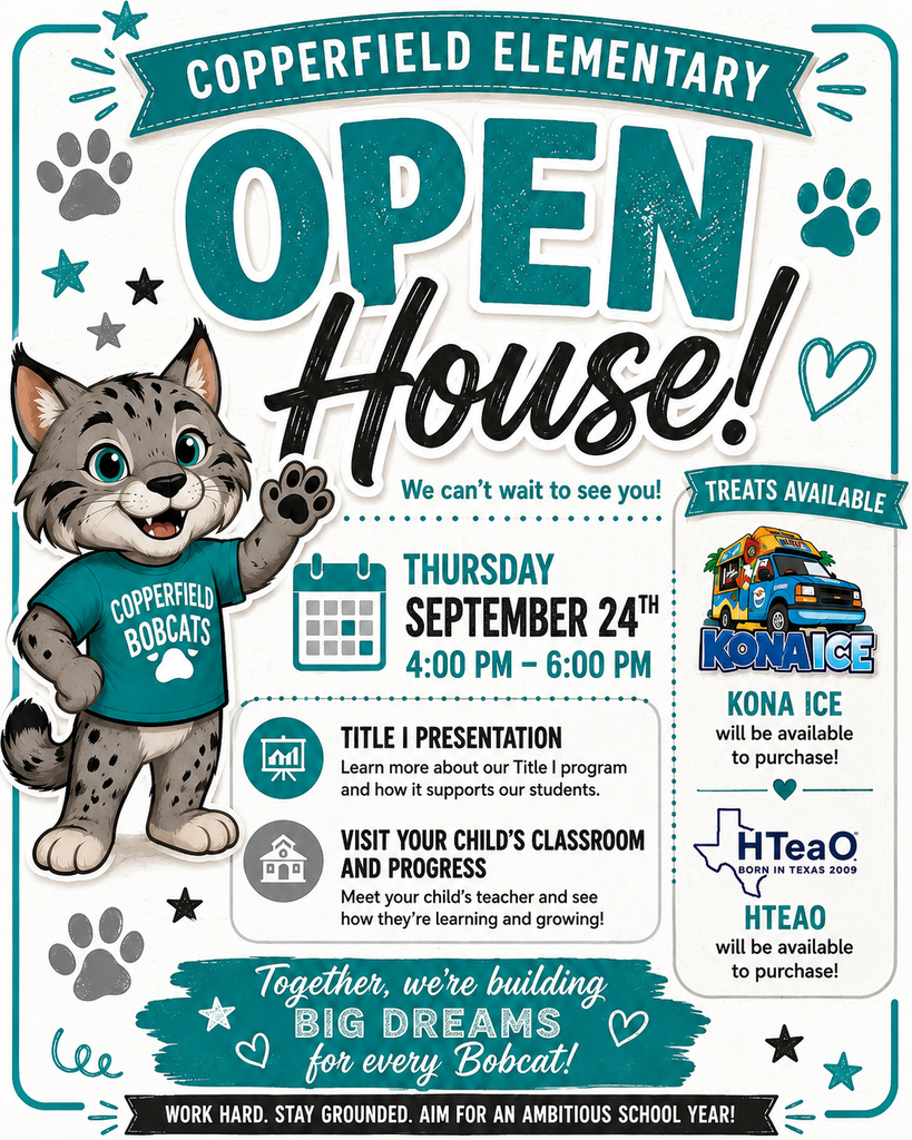 Open House - September 24th from 4 pm - 6 pm.