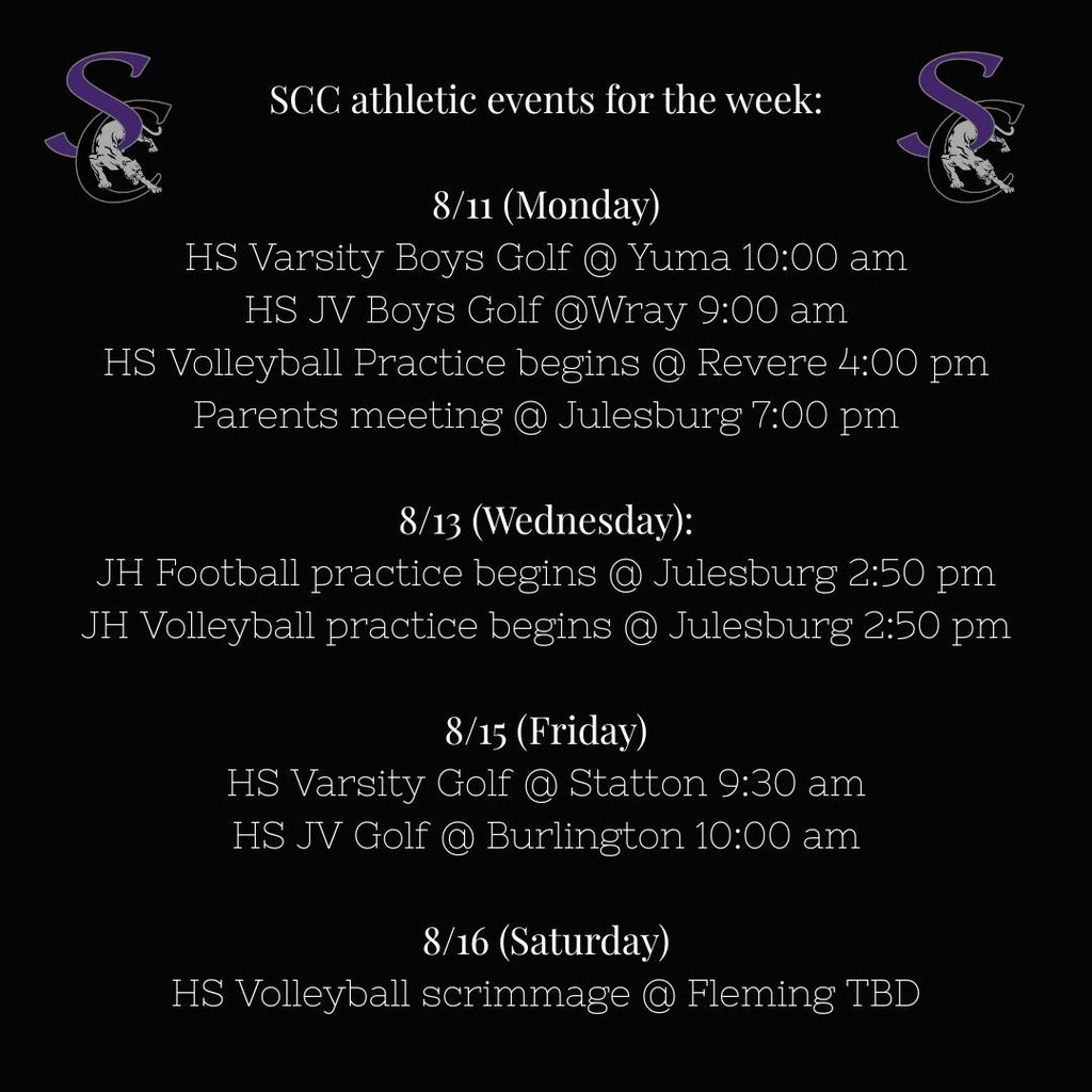 Weekly Schedule