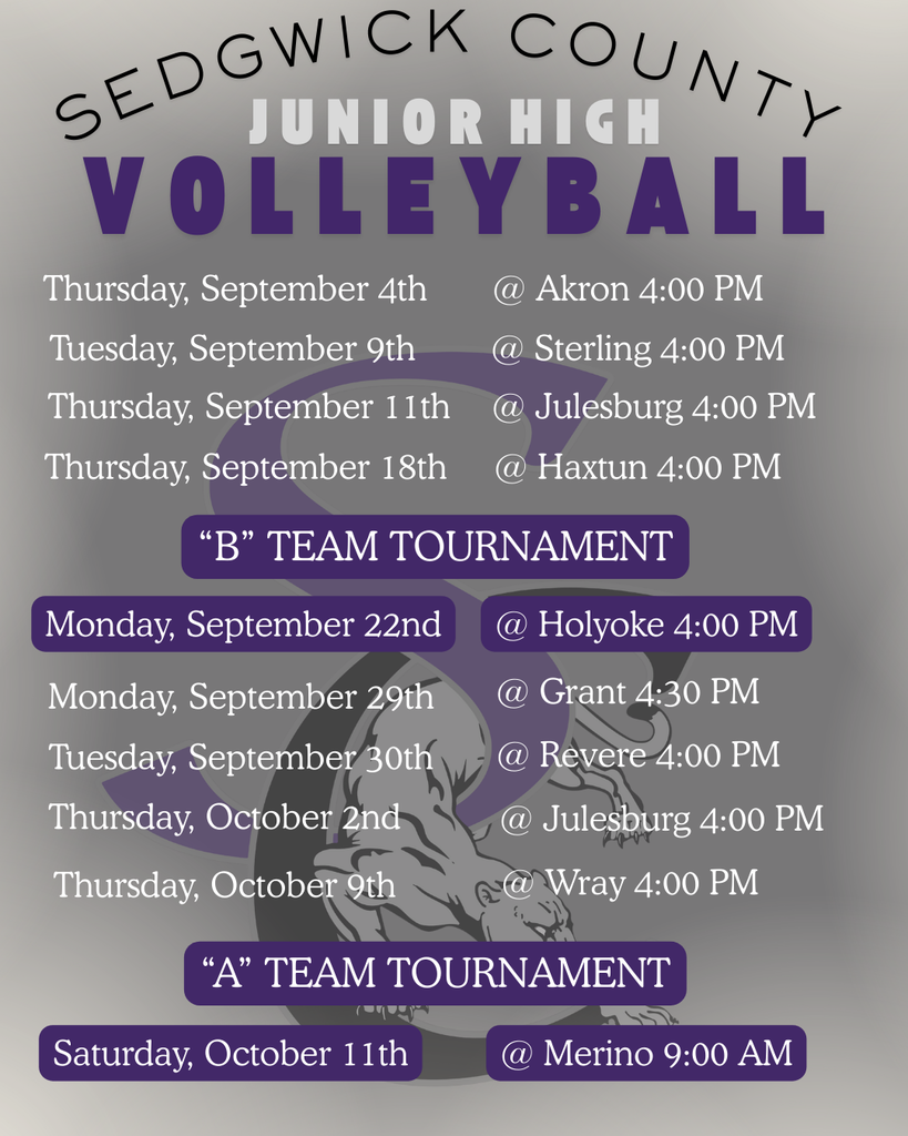 JH VB Schedule